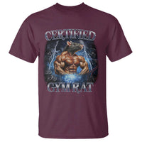 Funny Certified Gym Rat T Shirt Fitness Bodybuilding Gym Lovers Meme - Wonder Print Shop