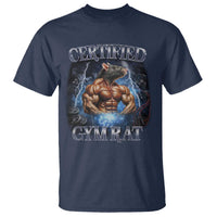 Funny Certified Gym Rat T Shirt Fitness Bodybuilding Gym Lovers Meme - Wonder Print Shop