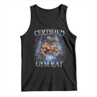Funny Certified Gym Rat Tank Top Fitness Bodybuilding Gym Lovers Meme - Wonder Print Shop