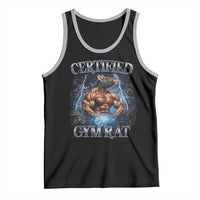 Funny Certified Gym Rat Tank Top Fitness Bodybuilding Gym Lovers Meme - Wonder Print Shop