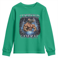 Funny Certified Gym Rat Youth Sweatshirt Fitness Bodybuilding Gym Lovers Meme - Wonder Print Shop