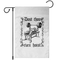 Funny Gym Meme Dost Thou Even Hoist Garden Flag Medieval Knight Weight Lifting Workout - Wonder Print Shop
