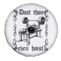 Funny Gym Meme Dost Thou Even Hoist Spare Tire Cover Medieval Knight Weight Lifting Workout - Wonder Print Shop