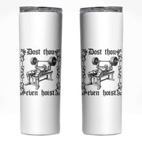 Funny Gym Meme Dost Thou Even Hoist Skinny Tumbler Medieval Knight Weight Lifting Workout - Wonder Print Shop