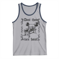 Funny Gym Meme Dost Thou Even Hoist Tank Top Medieval Knight Weight Lifting Workout - Wonder Print Shop