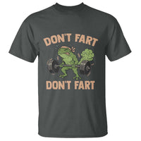 Gym Frog T Shirt Dont Fart Workout Weights Squat Humor - Wonder Print Shop