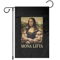Funny Mona Lifta Muscle Mona Lisa Bodybuilding Fitness Gym Lover Garden Flag - Wonder Print Shop