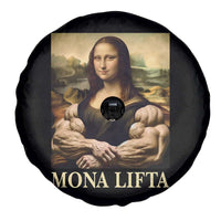 Funny Mona Lifta Muscle Mona Lisa Bodybuilding Fitness Gym Lover Spare Tire Cover - Wonder Print Shop