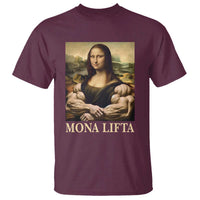 Funny Mona Lifta Muscle Mona Lisa Bodybuilding Fitness Gym Lover T Shirt - Wonder Print Shop