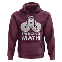 Funny Shhh I Am Doing Math Weightlifting Workout Training Hoodie - Wonder Print Shop