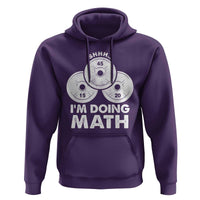Funny Shhh I Am Doing Math Weightlifting Workout Training Hoodie - Wonder Print Shop