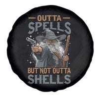 Outta Spells But Not Outta Shells Spare Tire Cover Funny Fantasy Meme - Wonder Print Shop