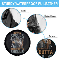 Outta Spells But Not Outta Shells Spare Tire Cover Funny Fantasy Meme - Wonder Print Shop