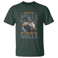 Outta Spells But Not Outta Shells T Shirt Funny Fantasy Meme - Wonder Print Shop