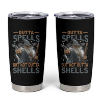 Outta Spells But Not Outta Shells Tumbler Cup Funny Fantasy Meme - Wonder Print Shop