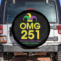 Funny Mardi Gras In Mobile Alabama Spare Tire Cover OMG 251 Original Mardi Gras Jester Hat
