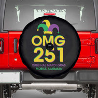 Funny Mardi Gras In Mobile Alabama Spare Tire Cover OMG 251 Original Mardi Gras Jester Hat