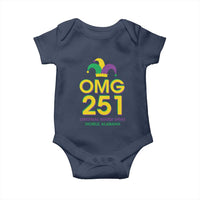 Funny Mardi Gras In Mobile Alabama Baby Onesie OMG 251 Original Mardi Gras Jester Hat