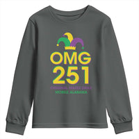 Funny Mardi Gras In Mobile Alabama Youth Sweatshirt OMG 251 Original Mardi Gras Jester Hat