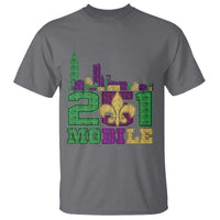 Funny Mardi Gras Mobile Alabama 251 T Shirt Skyline Area Code Glitter Print