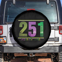 Funny Mardi Gras In Mobile Alabama 251 Spare Tire Cover Skyline Area Code