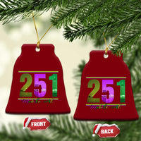 Funny Mardi Gras In Mobile Alabama 251 Ceramic Ornament Skyline Area Code