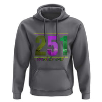 Funny Mardi Gras In Mobile Alabama 251 Hoodie Skyline Area Code