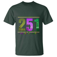 Funny Mardi Gras In Mobile Alabama 251 T Shirt Skyline Area Code