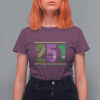 Funny Mardi Gras In Mobile Alabama 251 T Shirt For Women Skyline Area Code