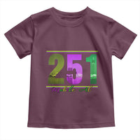 Funny Mardi Gras In Mobile Alabama 251 Toddler T Shirt Skyline Area Code