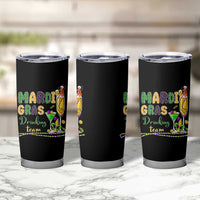 Funny Mardi Gras Drinking Team Tumbler Cup Cocktails Wine Crawfish Beads Glitter Print - Wonder Print Shop