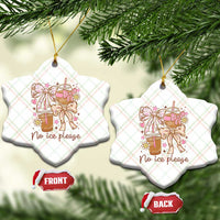 No Ice Please Ceramic Ornament Funny Coffee Lover Pro Immigration Political