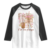 No Ice Please Raglan Shirt Funny Coffee Lover Pro Immigration Political