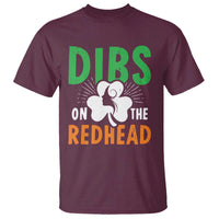Funny Dibs On The Redhead St Patrick's Day T Shirt
