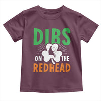 Funny Dibs On The Redhead St Patrick's Day Toddler T Shirt