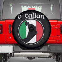 Funny O'Talian Spare Tire Cover St Patrick's Day Italian Pinched Fingers Shamrock