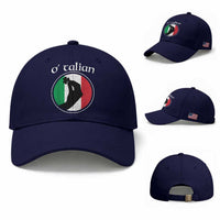 Funny O'Talian Baseball Cap St Patrick's Day Italian Pinched Fingers Shamrock