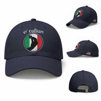 Funny O'Talian Baseball Cap St Patrick's Day Italian Pinched Fingers Shamrock