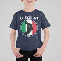 Funny O'Talian T Shirt For Kid St Patrick's Day Italian Pinched Fingers Shamrock
