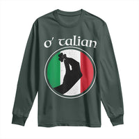 Funny O'Talian Long Sleeve Shirt St Patrick's Day Italian Pinched Fingers Shamrock