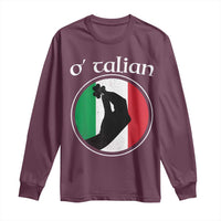 Funny O'Talian Long Sleeve Shirt St Patrick's Day Italian Pinched Fingers Shamrock