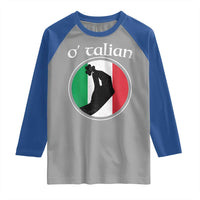 Funny O'Talian Raglan Shirt St Patrick's Day Italian Pinched Fingers Shamrock