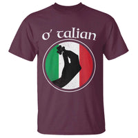 Funny O'Talian T Shirt St Patrick's Day Italian Pinched Fingers Shamrock