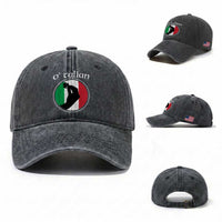 Funny O'Talian Washed Cotton Baseball Cap St Patrick's Day Italian Pinched Fingers Shamrock
