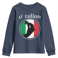 Funny O'Talian Youth Sweatshirt St Patrick's Day Italian Pinched Fingers Shamrock