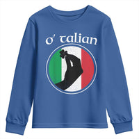 Funny O'Talian Youth Sweatshirt St Patrick's Day Italian Pinched Fingers Shamrock