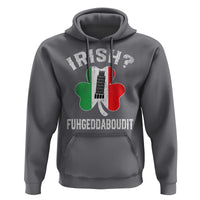 Funny St Patrick's Day Italian Hoodie Irish Fuhgeddaboudit Pisa Tower Shamrock