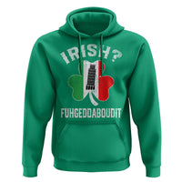 Funny St Patrick's Day Italian Hoodie Irish Fuhgeddaboudit Pisa Tower Shamrock