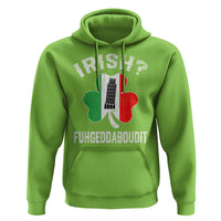 Funny St Patrick's Day Italian Hoodie Irish Fuhgeddaboudit Pisa Tower Shamrock