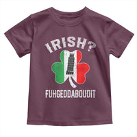 Funny St Patrick's Day Italian Toddler T Shirt Irish Fuhgeddaboudit Pisa Tower Shamrock